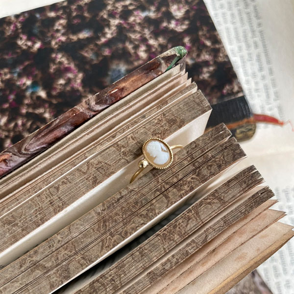 カメオリング【freesize-white】 イメージ画像1