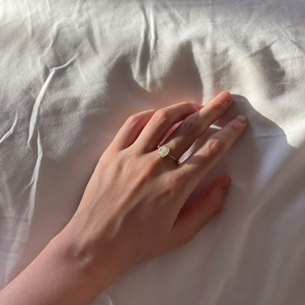 カメオリング【freesize-white】 イメージ画像5