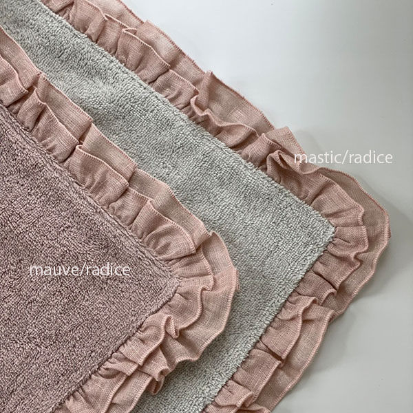 BORGO DELLE TOVAGLIE　フリルハンドタオル【mastic/radice】 イメージ画像3