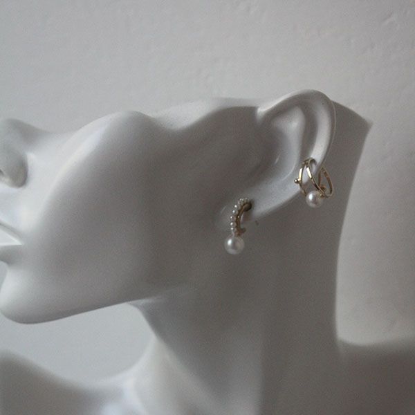 24Kメッキ パールピアス イメージ画像5