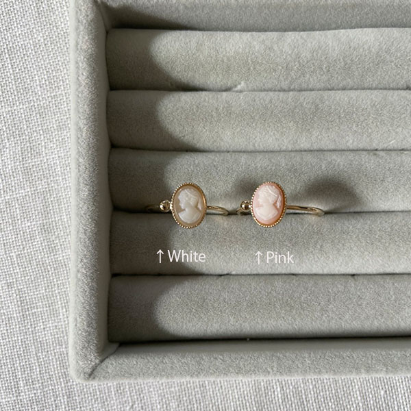 カメオリング【freesize-pink】 イメージ画像2