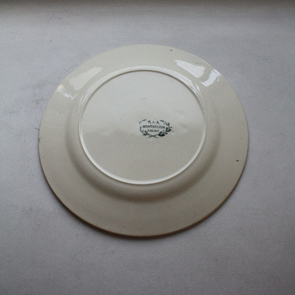 フランスアンティーク R&A MONTHOLON SALIN平皿 イメージ画像3