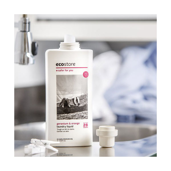 【ecostore】ランドリーリキッド ＜ゼラニウム＆オレンジ＞1L