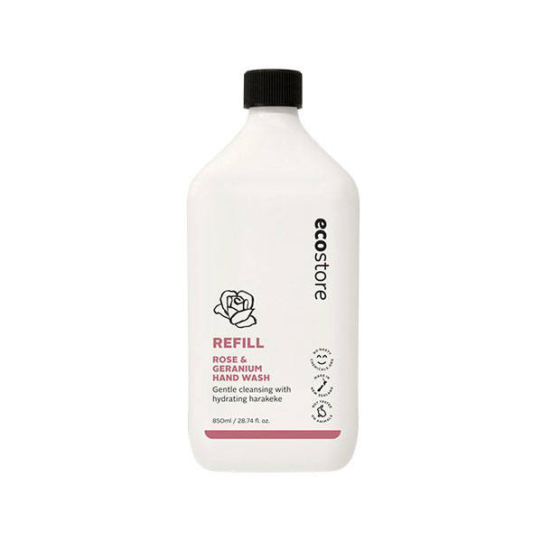 【ecostore】ハンドウォッシュリフィル ＜ローズ&ゼラニウム＞ 850mL