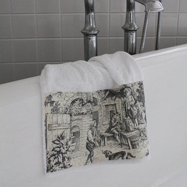 ゲストタオル BAUHAUS white/TDJ nero