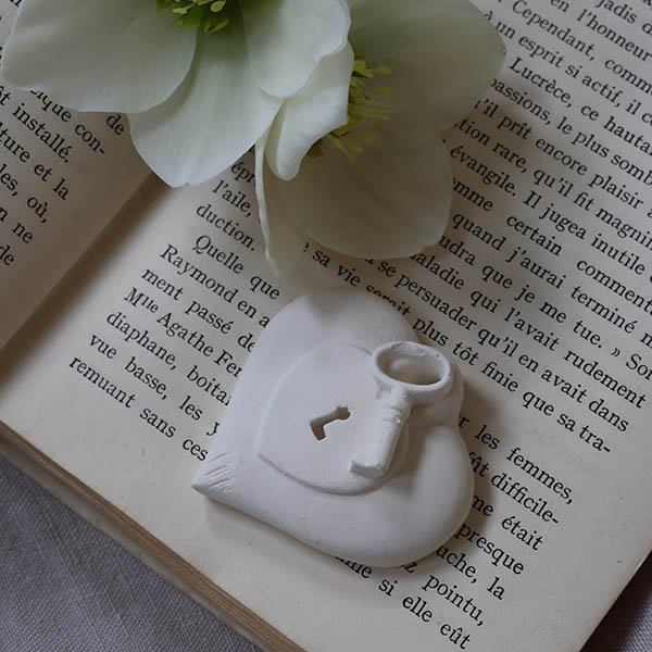 セインティッドデコ ハート&キー【コットンフラワーの香り】 イメージ画像1