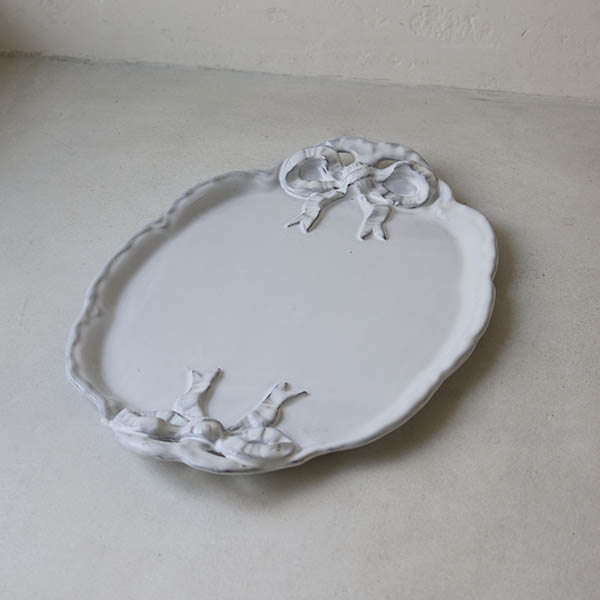 【Marie-Antoinette】リボンオーバルプレート L イメージ画像1