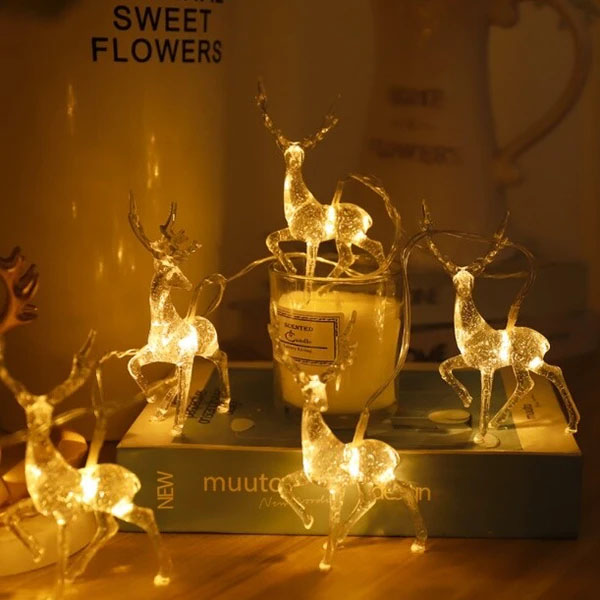 【LED】トナカイ クリスマス3Dガーランド