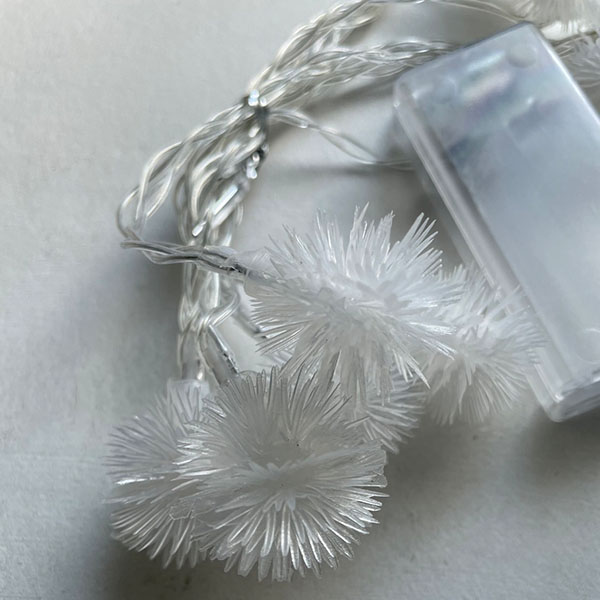 【LED】綿毛 ガーランド（1.5m） イメージ画像5