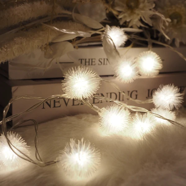 【LED】綿毛 ガーランド（3.0m） イメージ画像3