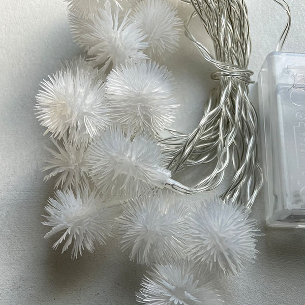 【LED】綿毛 ガーランド（3.0m） イメージ画像5