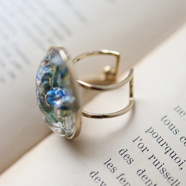 ヴィンテージガラスフラワーリング イメージ画像2