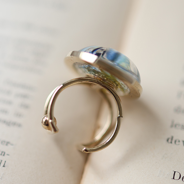 ヴィンテージガラスフラワーリング イメージ画像3