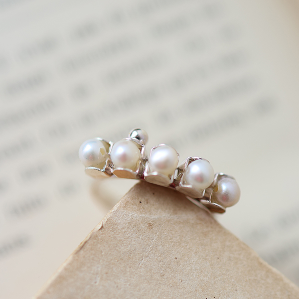 パールリング【シルバー】 イメージ画像1