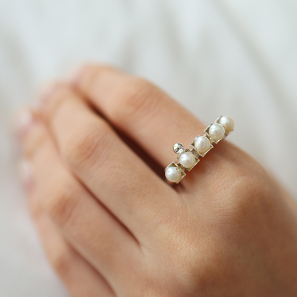 パールリング【シルバー】 イメージ画像3