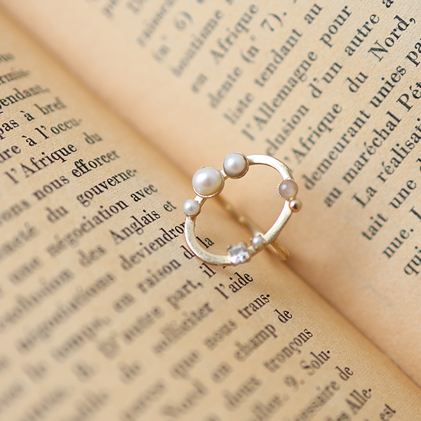 オーバルパールリング