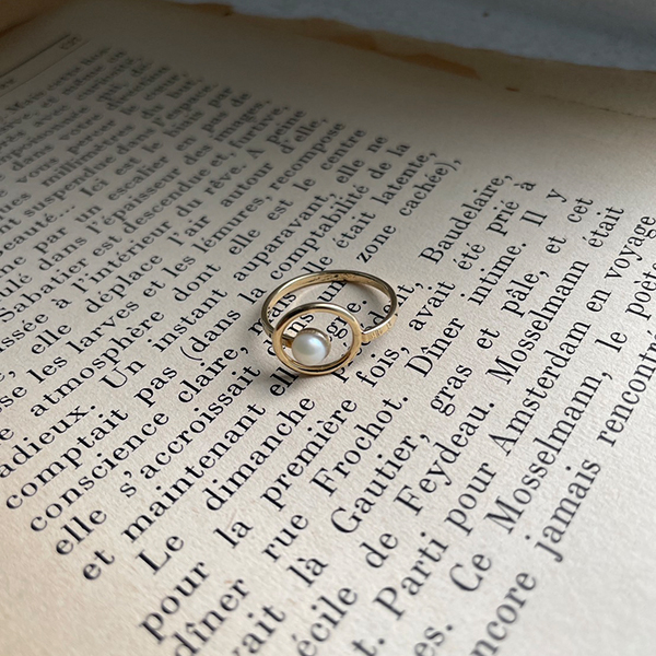 淡水パールサークルリング