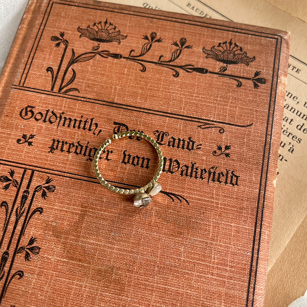 ムーンストーン＆ガラスリング イメージ画像3