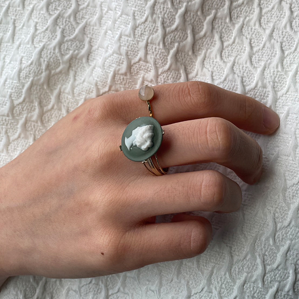 ヴィンテージカメオリング