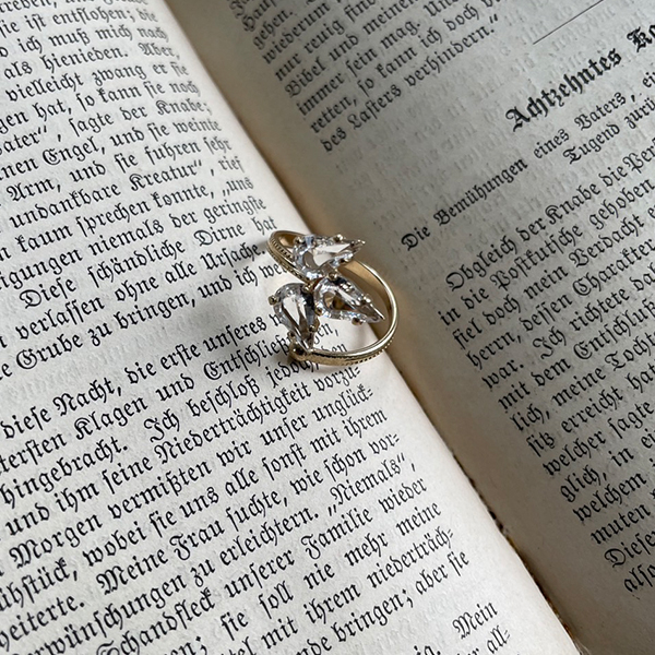 ガラスリーフオープンリング イメージ画像2