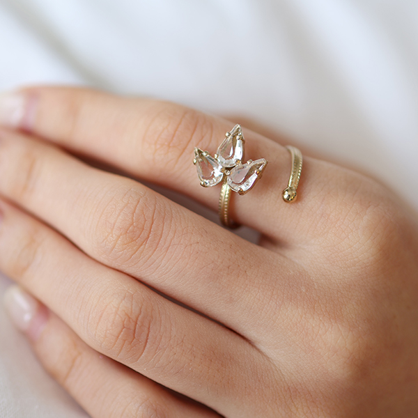 ガラスリーフオープンリング イメージ画像1